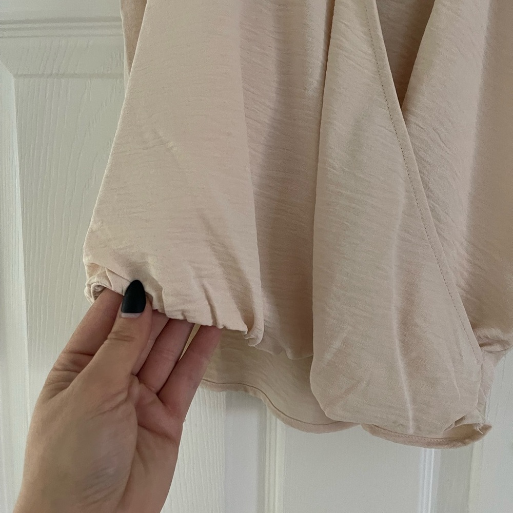 Olive & Oak Cream Crossover Blouse - Picture 6 of 6